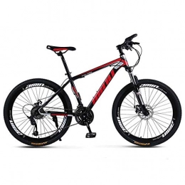 XER Bike XER Mens' Mountain Bike, High-carbon Steel 27 Speed Steel Frame 26 Inches Spoke Wheels, Fully Adjustable Front Suspension Forks, Black, 21speed