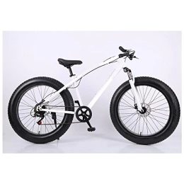 YUNZHIDUAN Bike YUNZHIDUAN 26 Inch Snow Bike, Fat Tire Mountain Bike for Teens and Adults, 7 / 21 Speed Beach Cruiser Bike, Carbon Steel Frame, Dual Disc Brake, Men or Women Unisex