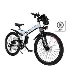 Gpzj Bike 26'' Electric Mountain Bike with Removable Large Capacity Lithium-Ion Battery (36V 250W), for Adults Electric Bike 21 Speed Gear And Three Working Modes