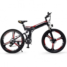 AGWa Folding Electric Mountain Bike AGWa 48V 1000W Electric Bike Electric Mountain Bike 26Inch Fat Tire E-Bike 21 Speeds Beach Cruiser Mens Sports Mountain Bike Lithium Battery Hydraulic Disc Brakes