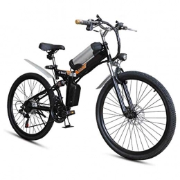 AGWa Bike AGWa Folding Electric Bicycle by Moped, Folding Electric Bikes for Adults 25 Km / H Biking Guide Brushless Motor, Continuous 80 Km Load Capacity 100 Kg