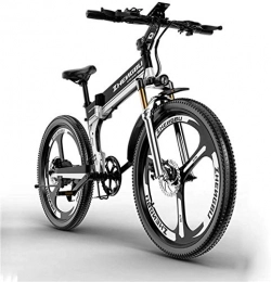 min min Folding Electric Mountain Bike Bike, Electric bicycle, electric folding mountain bike 48V400W motor, 12AH lithium battery endurance 90km, male and female off-road all-terrain vehicles