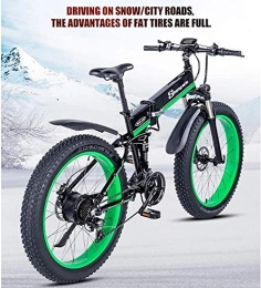 Bike Folding Electric Mountain Bike Bike Electric Ebike Electric Folding Beach Neve Snow 4.0 Fat Tire Electric Bicycle 48V1000W Electric Mountain 0717