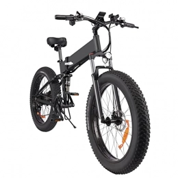 bzguld Folding Electric Mountain Bike bzguld Electric bike Foldable Electric Bike Fat Tire 1000w 26 Inch Fat Tire with 48v 14ah Lithium Battery Mountain Electric Bike Hydraulic Shock Absorption 35 Mph E Bike