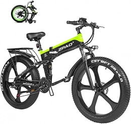 CASTOR Folding Electric Mountain Bike CASTOR Electric Bike Electric Bike 26 Inches Folding Fat Tire Snow Bike 12.8Ah LiBattery Beach Cruiser Mountain Ebike