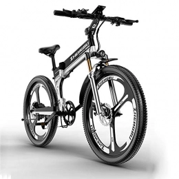 CHJ Folding Electric Mountain Bike CHJ Electric bicycle, electric folding mountain bike 48V400W motor, 12AH lithium battery endurance 90km, male and female off-road all-terrain vehicles