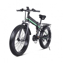 DAHU Folding Electric Mountain Bike DAHU Electric Bicycle 1000W Electric Beach Bike 4.0 Fat Tire Electric Bike 48V Mens Mountain Bike Snow Ebike 26Inch Bicycle