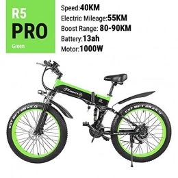 DASLING electric bike Arrival 48V 12AH 350W Folding Electric Bicycle With 4.0 Fat Tire e bike Mountain bike-Green-500W