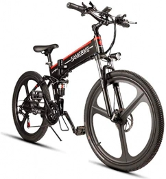 Erik Xian Bike Electric Bike Electric Mountain Bike 26'' Folding Electric Mountain Bike with 350W Motor 48V 10.4Ah Lithium-Ion Battery - 21 Speed Shift Assisted E-Bike for Adults Men Women for the jungle trails, the
