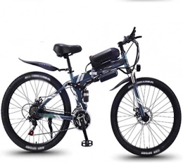 Erik Xian Bike Electric Bike Electric Mountain Bike 26 inch Folding Electric Bikes, 36V13Ah 350W Mountain snow Bikes Bicycle Sports Outdoor for the jungle trails, the snow, the beach, the hi ( Color : Gray )