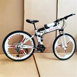 Erik Xian Bike Electric Bike Electric Mountain Bike Electric Bike, Urban Commuter Folding E-Bike, Max Speed 30Km / H, 26Inch Super Lightweight, 350W / 36V Removable Charging Lithium Battery, Bicycle for the jungle trail