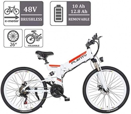 Erik Xian Bike Electric Bike Electric Mountain Bike Folding Adult Electric Bike 48V 12.8AH 614Wh with LCD Display Women's Step-Through All Terrain Sport Commuter Bicycle Removable Lithium Ion Battery for the jungle