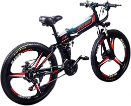 Erik Xian Folding Electric Mountain Bike Electric Bike Electric Mountain Bike Snow Mountain Electric Bike Folden Beach E Bike 48V 350W Road Bike Mountain Bike Electric Bike With Removable Lithium-Ion Battery，for City Commute Adult for the ju