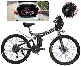 Fangfang Bike Electric Bikes, Adult Folding Electric Bikes Comfort Bicycles Hybrid Recumbent / Road Bikes 26 Inch Tires Mountain Electric Bike 500W Motor 21 Speeds Shift for City Commuting Outdoor Cycling Travel Work