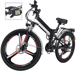 Fangfang Bike Electric Bikes, Folding Electric Bike for Adults LED Display Electric Mountain Bicycle Commute E-Bike Three Modes Riding Assist 21 Speeds Shift Electric Bike for City Outdoor Cycling Travel Work , E-Bi