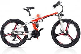 Fangfang Bike Electric Bikes, Folding Electric Mountain Bike, 26'' with 350W Motor Commute Traveling Adult Electric Bicycle 48V Removable Battery Optional Dual Battery Style Up To 180KM Battery Life , E-Bike