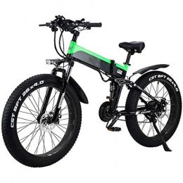 Fangfang Folding Electric Mountain Bike Electric Powerful Bicycle Electric Mountain Bike 26" Folding Electric Bike 48V 500W 12.8AH Hidden Battery Design with LCD Display Suitable 21 Speed Gear and Three Working Modes Electric Mountain Bike
