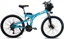 Fangfang Bike Fangfang Electric Bikes, 26" Electric Mountain Bike Folding Electric Bike with Removable 48V 500W 13Ah Lithium-Ion Battery for Adult Max Speed Is 40Km / H, E-Bike (Color : Blue)