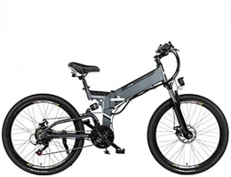 Fangfang Folding Electric Mountain Bike Fangfang Electric Bikes, 26'' Folding Electric Mountain Bike with Removable 48V 10 / 12.8AH Lithium-Ion Battery 350W Motor Electric Bike E-Bike 21 Speed Gear And Three Working Modes, E-Bike