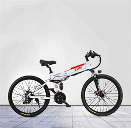 Fangfang Bike Fangfang Electric Bikes, Adult 26 Inch Foldable Electric Mountain Bike, 48V Lithium Battery, Aluminum Alloy Frame, 21 Speed With GPS Anti-Theft Positioning System, E-Bike (Color : A)