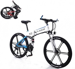 Fangfang Bike Fangfang Electric Bikes, Electric Mountain Bike, 26 Inch Electric Bike, Equipped with A Removable 350W 36V 8A Adult Lithium-ion Battery, 27 Gear Levers (Color : Blue), E-Bike