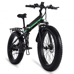 AWJ Folding Electric Mountain Bike Foldable Electric Bike for Adults 1000W Snow Bike Electric Bike Folding Ebike 48V12Ah Electric Bicycle 4.0 Fat Tire E Bike