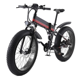 Electric oven Bike Foldable Electric Bike for Adults 440 Lbs 30 Mph Electric Mountain Bike 48v 1000w Electric Bicycle with 12.8 Ah Lithium Battery 3.5inch Lcd Display 26 Inch Fat Tires Ebike