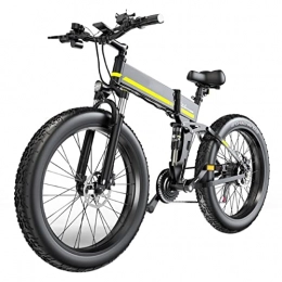 Electric oven Bike Folding Electric Bikes for Adults 1000w 21 Speed 30 Mph Electric Bikes with 48V 12.8Ah Lithium Battery 26 Inch Fat Tire E-Bike
