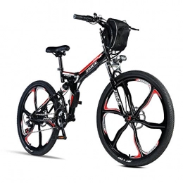 GTYW Folding Electric Mountain Bike GTYW, Electric Bike, Electric, Bicycle, City, Electric Bike, Folding, Bicycle, Electric, Mountain, Bicycle - 24-26 Inches, Black1-26Inches