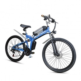 GTYW Folding Electric Mountain Bike GTYW, Electric, Folding, Bicycle, Mountain, Adult Moped, Mountain Electric Car, 26-inch Smart Electric Car, 36V 250W, Rear Engine, 110km Long Battery Life, Lithium-ion Battery, Blue-36V / 250W