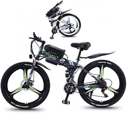 Leifeng Tower Bike High-speed Electric Bike Folding Electric Mountain 350W Foldaway Sport City Assisted Electric Bicycle with 26" Super Lightweight Magnesium Alloy Integrated Wheel, Full Suspension And 21 Speed Gears