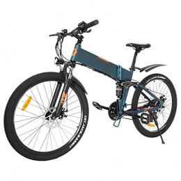 HMEI Folding Electric Mountain Bike HMEI Electric Bikes for Adults Electric Bike Foldable for Adults 250W Lightweight Electric Bike Portable Folding 26" Wheel 36V 10.4Ah Removable Battery Mountain Urban E-Bike