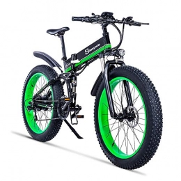 Hold E-Bikes Bike Hold E-Bikes Electric bicycle 1000W Electric Beach Bike 4.0 Fat Tire Electric Bike 48V Mens Mountain Bike Snow E-bike 26inch Bicycle@Green