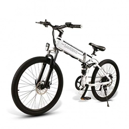 JFSKD Bike JFSKD Electric Mountain Bikes, 26 Inch 48V Lithium Battery Aluminum Alloy Adult Folding Electric Mountain Bike Maximum Speed 32KM / H LCD Liquid Crystal Instrument, A