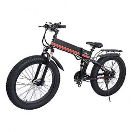 Jieer Folding Electric Mountain Bike Jieer Electric Bicycle, 26 inch Off-road Mountain Bike 1000W Powerful Ebike 48V 12.8AH Snow Road Folding Electric Bicycle E-Bike MX-01