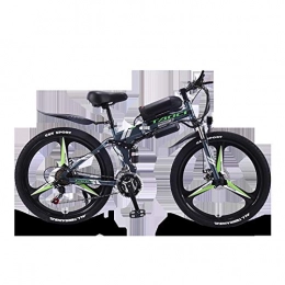 JINSUO Folding Electric Mountain Bike JINSUO Electric folding mountain bike 26 inch 21 speed long endurance power-assisted bicycle Electric city bike (Color : Light Grey)