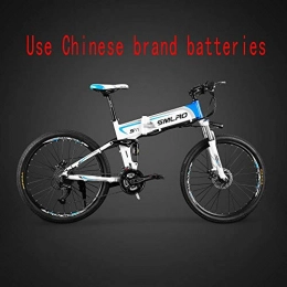 Knewss Bike Knewss Focus on Life 26 Inch Aluminum alloy Full Suspension Folding Frame Electric Bike Mountain E Bike-48V 10AH 500W