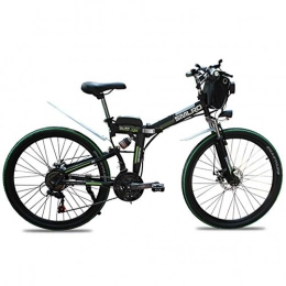 KPLM Folding Electric Mountain Bike KPLM Electic Mountain Bike, 26 inch Folding E-bike, 36V 350W, 15Ah Li-ion Battery and Shimano 21 Speed Gear