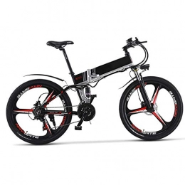 KPLM Folding Electric Mountain Bike KPLM Electric Mountain Bike, 26 Inch Folding E-bike, 36V 13Ah Premium Full Suspension and Shimano 7 Speed Gear