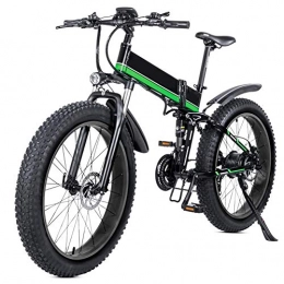 KT Mall Folding Electric Mountain Bike KT Mall 26 Electric Folding Mountain Bike with Removable 48v 12ah Lithium-ion Battery 1000w Motor Electric Bike E-bike with Lcd Display and Removable Lithium Battery, Green