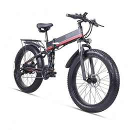 LCLLXB Folding Electric Mountain Bike LCLLXB Electric Bike 26" 21-Speed Mountain Bike for Adult, Lightweight Aluminum Full Suspension Frame, Suspension Fork, Disc Brake