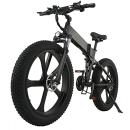 LDGS Bike LDGS ebike Electric Bicycle 1000W 12.8Ah Mountain Bike 26 Inch Folding Electric Bicycle Snow Beach Bike 26"4.0 Fat Tire Electric Bicycle (Color : 1000W Dual battery)