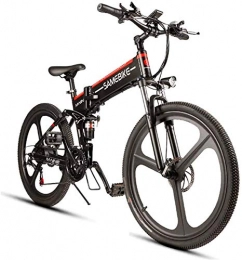 Leifeng Tower Bike Leifeng Tower High-speed 26'' Folding Electric Mountain Bike with 350W Motor 48V 10.4Ah Lithium-Ion Battery - 21 Speed Shift Assisted E-Bike for Adults Men Women