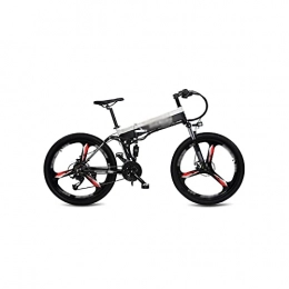 Liangsujian Folding Electric Mountain Bike Liangsujian Electric Bike 400W48V10ah Electric Bicycle Mountain Bike Beach / Snow Bike Folding E Bike For Adult (Color : Black)