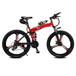 LKLKLK Folding Electric Mountain Bike LKLKLK Upgraded Electric Mountain Bike, 250W 26'' Electric Bicycle with Removable 36V 6.8 AH Lithium-Ion Battery, 21 Speed Shifter