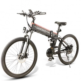 LOKEEVAN Bike LOKEEVAN 26" Folding Electric Bike, Electric Mountain Bike 500W Ebike 21 Speed Gear with 48V 10AH Lithium Battery and Three Working Modes