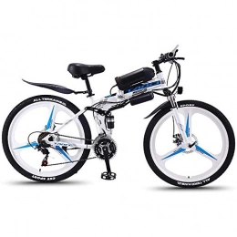 LQRYJDZ Bike LQRYJDZ 36V 10AH Electric Bike Electric Mountain Bike 26inch Fat Tire e-Bike 21 / 27 Speeds Beach Cruiser Mens Sports Mountain Bike (Color : Blue, Size : 21 speed)