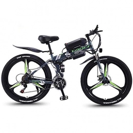 LQRYJDZ 36V 10AH Electric Bike Electric Mountain Bike 26inch Fat Tire e-Bike 21/27 Speeds Beach Cruiser Mens Sports Mountain Bike (Color : Green, Size : 21 speed)