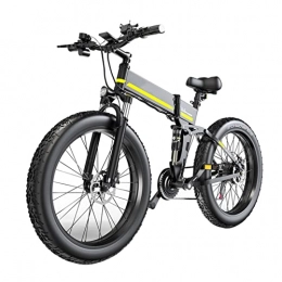 LWL Folding Electric Mountain Bike LWL Foldable Electric Bike 1000W 48V Electric Bicycle 26 Inch 4.0 Fat Tire with 12.8A Battery Electric Mountain Bike