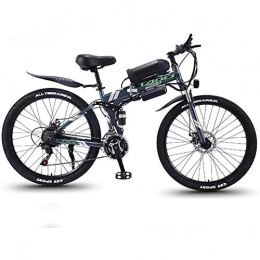 LZMXMYS Folding Electric Mountain Bike LZMXMYS electric bike, Folding Electric Bike Ebike, Folding Electric Bicycle 26-inch Folding Lithium Mountain Bike 36V10AH Lithium Ion Battery Portable Transportation Electric Bicycle Battery Car